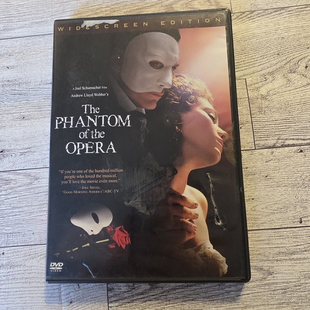 The Phantom of the Opera DVD Widescreen Edition Joel Schumacher Andrew Lloyd Web